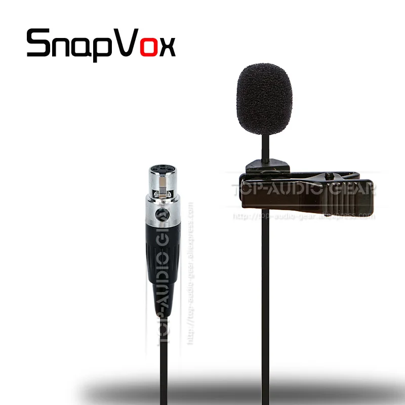 Петличный мини микрофон TA4F XLR с зажимом для галстука Для SHURE беспроводной