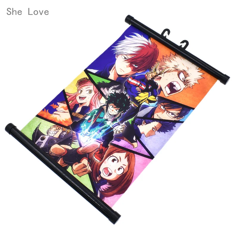 She Love Japan аниме My Hero Academy настенный свиток живопись холст плакат Косплей домашний