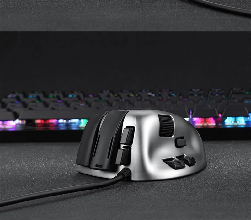 FELYBY S10 эргономичная игровая мышь 4000 dpi 8 кнопок перезаряжаемая оптическая Съемная мышь 7 цветов светодиодный с подсветкой