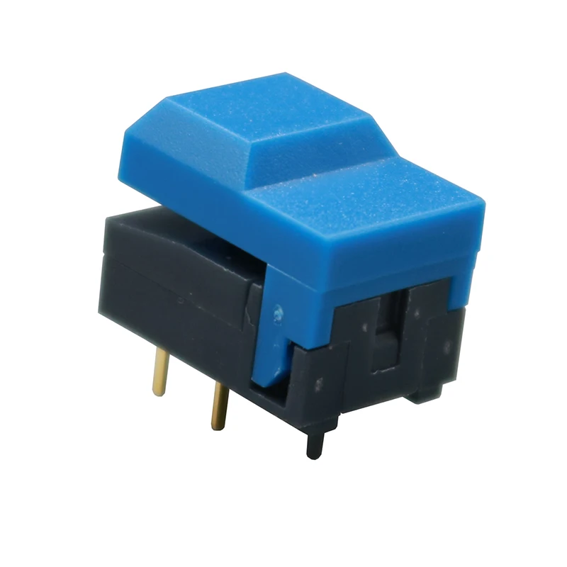 2 шт. PB86 A0 мгновенная кнопка сброса Lampless такт переключатель семь цветов 4Pin DIP SPDT PCB крепление - Цвет: Синий