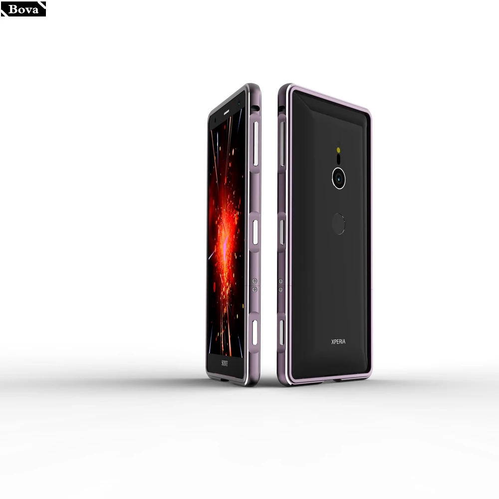 Чехол для sony Xperia Xz2 и XZ2 компактный роскошный чехол с металлической рамкой Роскошный чехол для телефона Ультратонкий алюминиевый бампер