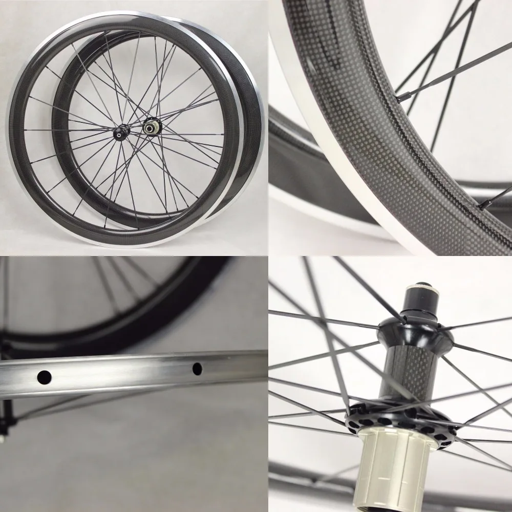 50 мм глубокие колеса из углеродного сплава клинчерная поверхность с разрывом