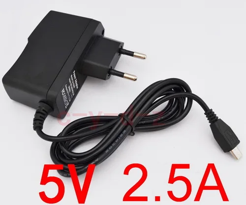 5V 2.5A 1 шт. высокое качество 5 в 2A 2.5A 3A V8 EU штекер Micro USB зарядное устройство адаптер питания плоский разъем для Raspberry Pi - Цвет: 5V 2.5A