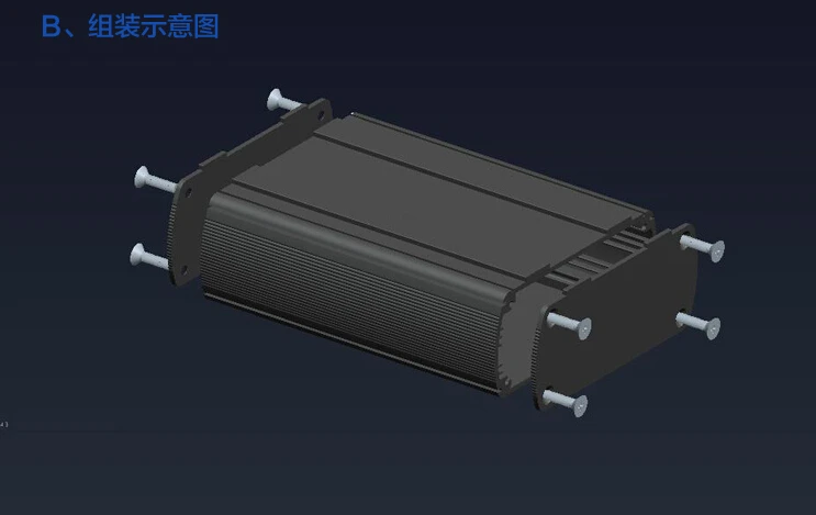 Алюминиевый корпус электрическая печатная плата 80x35x100 мм | Мобильные телефоны и