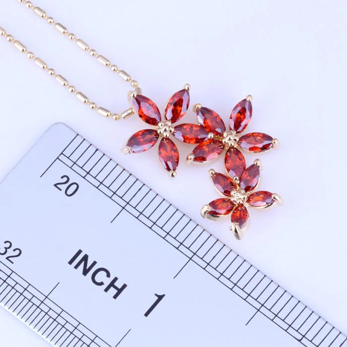 Набор украшений для женщин колье/Подвеска/серьги гвоздики из искусственного