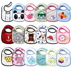 2017Hot Продажа 5 шт.лот нагрудники Прекрасный милый мультфильм шаблон одежда для малышей Водонепроницаемый слюны Полотенца 24 стилей выбранные хлопок детские нагрудники