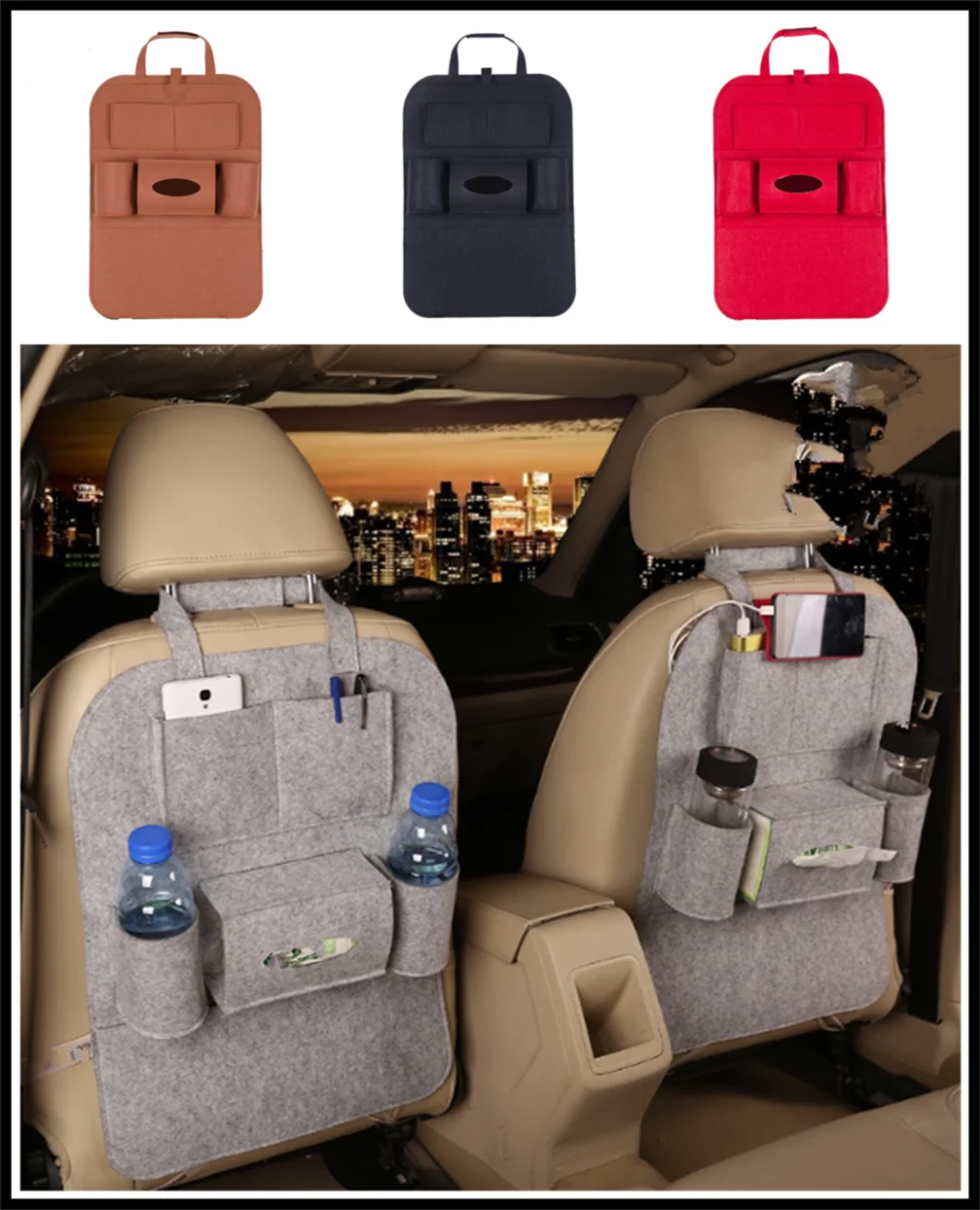 New car interior seat bag storage multi-port finishing debris rack for Opel Corsa Antara Meriva Zafira Insignia Mokka | Автомобили и