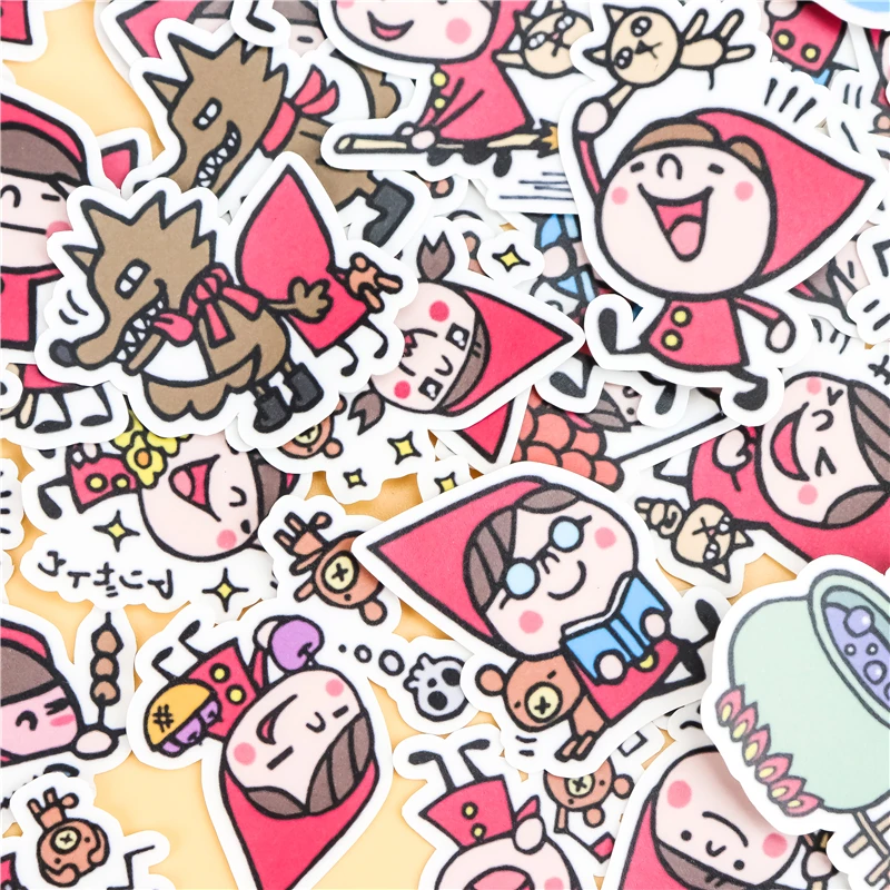 41 шт. креативные милые японские маленькие девочки наклейки для