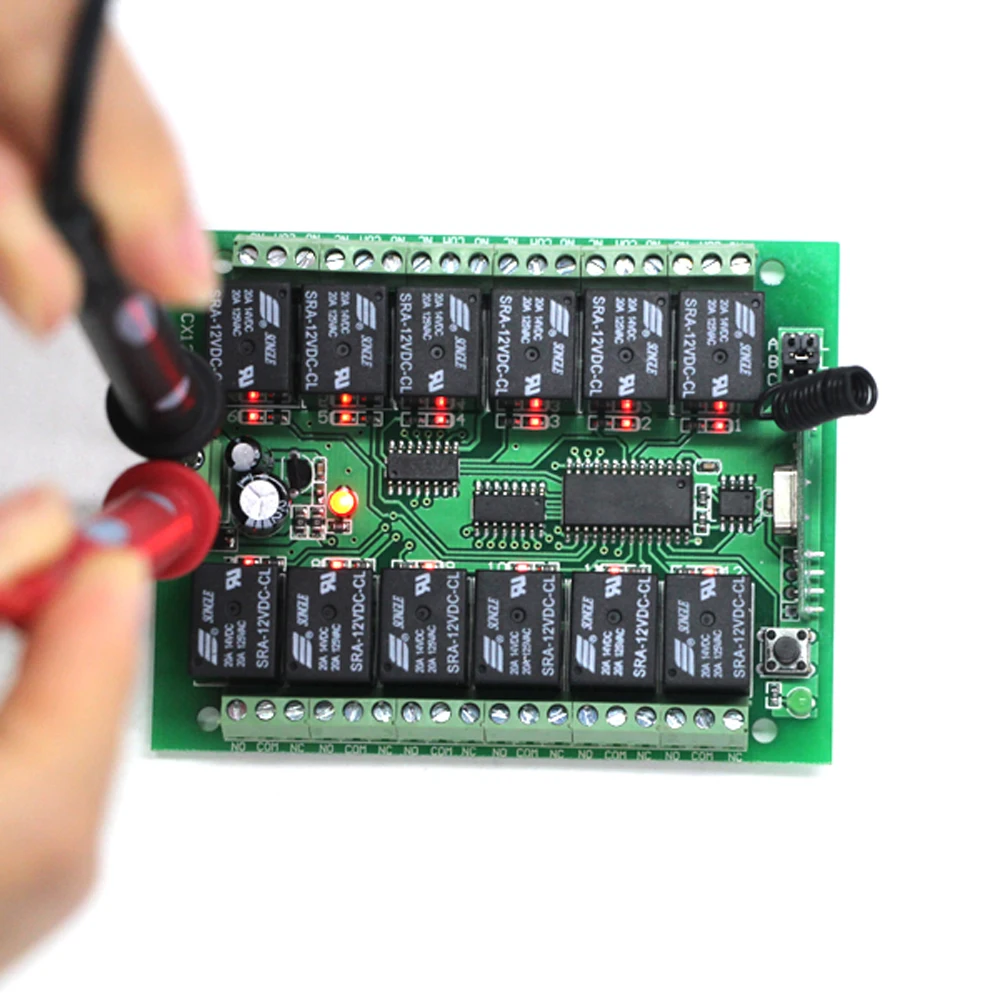 DC 12V 24V 12CH RF беспроводной переключатель системы дистанционного управления