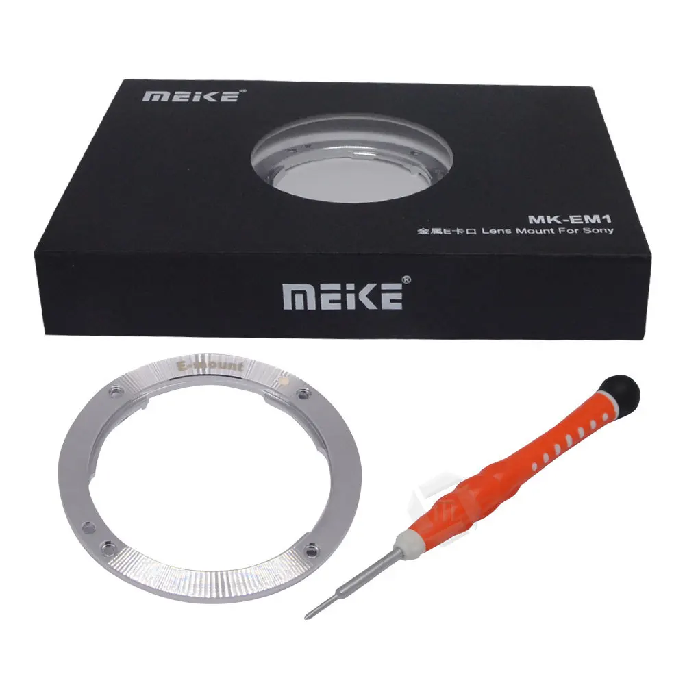 Meike MK-EM1 Переходник - адаптер кольцо объектива для Sony E-Mount NEX-3 NEX5 NEX-5N NEX-7 NEX-F3 NEX-5R NEX-VG10