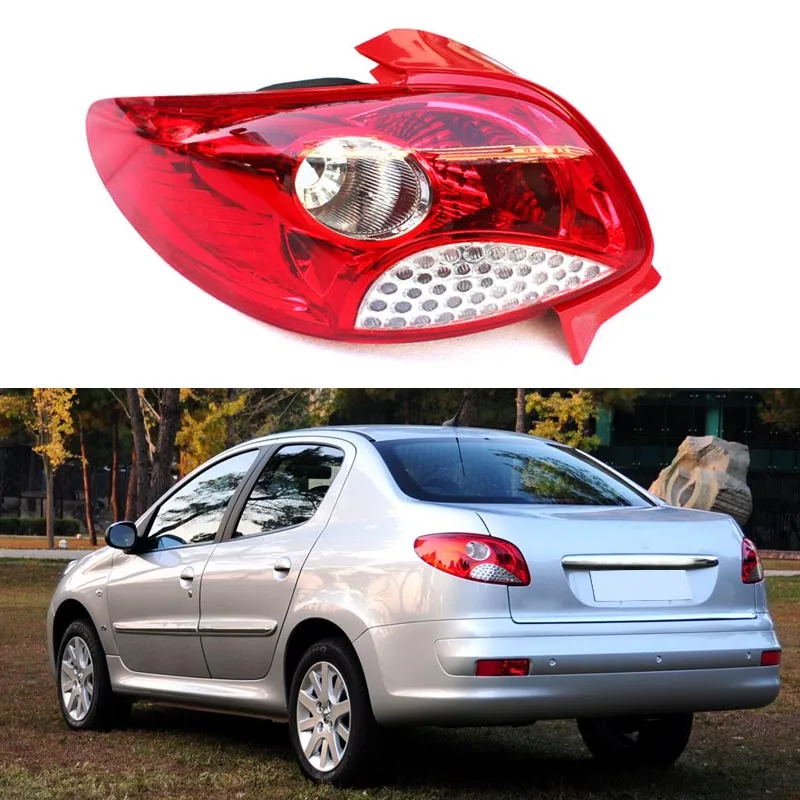 Задний светильник для Peugeot 207 Hatchback Sedan 2008 2009 2010 2011 2012 2013 2014 стайлинга автомобилей