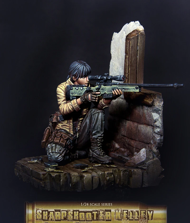 Новинка комплект из смолы Современная снайперская винтовка для женщин снайпер 75