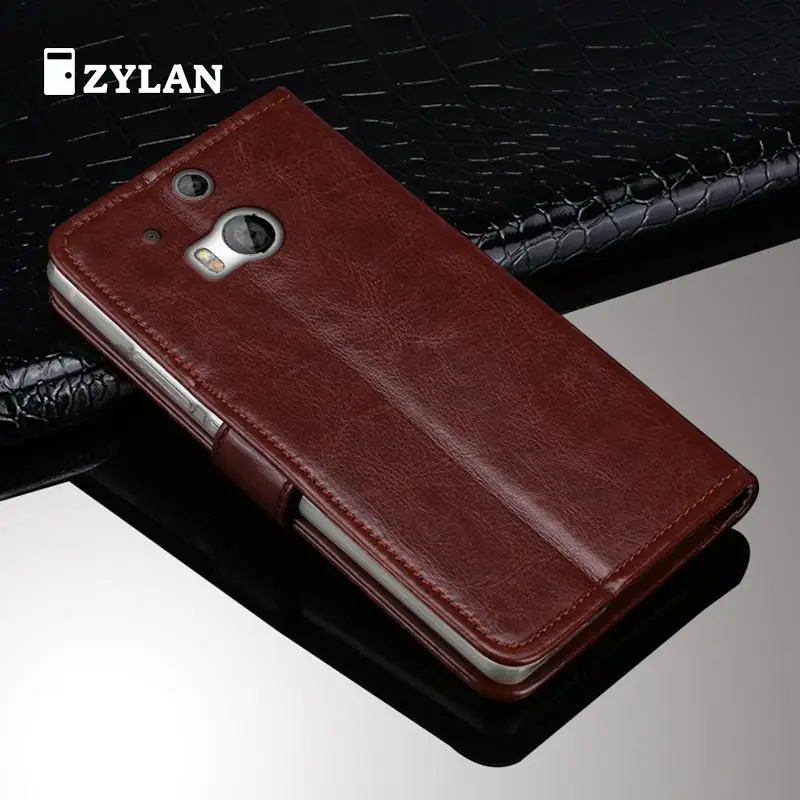 Чехол для zylan HTC One M8 роскошный кожаный чехол-бумажник откидной с подставкой и