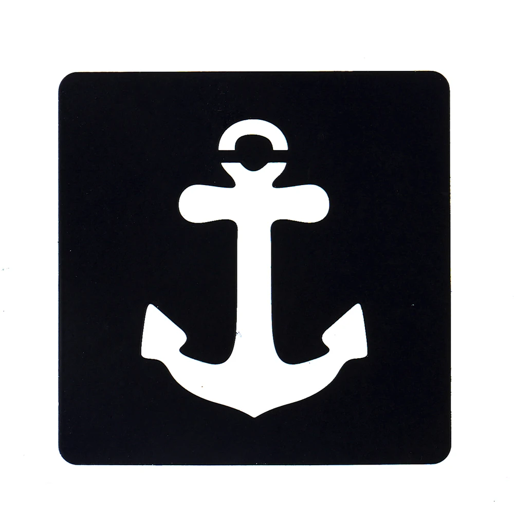 6 листов женский макияж хна трафарет для татуировки цветной рисунок якорь узор на