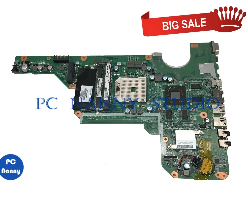 PCNANNY 683030 501 для HP Pavilion G4 G6 G7 2000 материнская плата ноутбука DA0R53MB6E0 DDR3 HD7670M