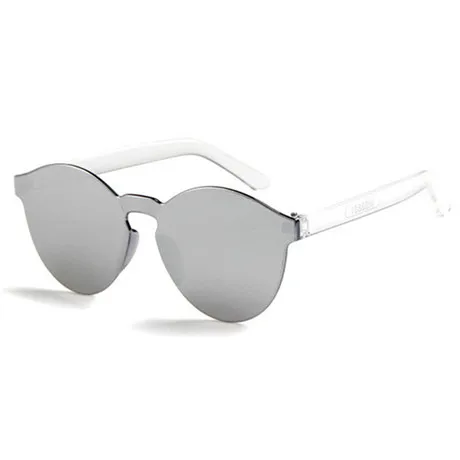 Silver Glitztxunk детские солнцезащитные очки мальчики девочки зеркало UV400 спортивные детские солнцезащитные очки круглые тени детские очки, Óculos De Sol - Цвет линз: Silver