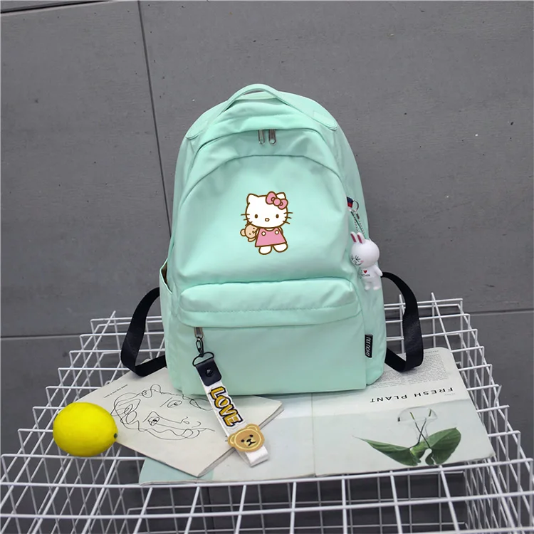 Модный женский рюкзак с аниме hello kitty, школьные сумки для девочек-подростков, милый розовый рюкзак для путешествий, рюкзак на плечо, сумка для ноутбука - Цвет: GJB kitty2