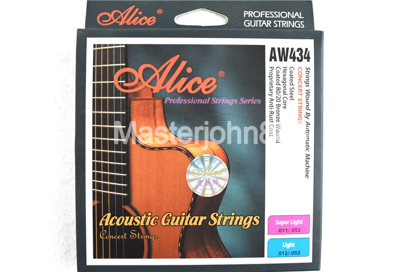 Алиса: безумие возвращается AW434 L акустическая гитарные струны покрытием и 80/20