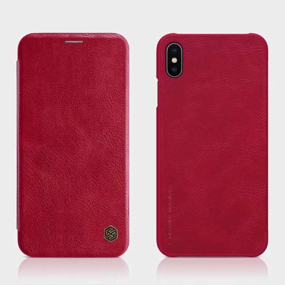 Кожаный чехол Nillkin QIN для iPhone XS Max XR X S, роскошный Карманный Кошелек с отделением для карт, чехол-книжка для iPhone XS