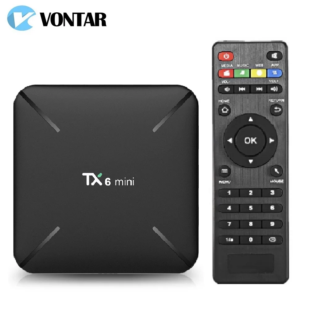 TX6 Allwinner H6 4 ГБ 32 ГБ 4 ГБ 64 ГБ Android 9,0 ТВ приставка поддержка 4K двойной WiFi Youtube Netflix Смарт ТВ приставка PK Tanix TX6 X96mini