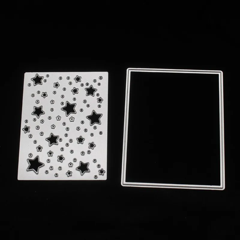 

Metal Cutting Dies square frame stars Scrapbook album home decoration embossing stencils PAPER CRAFT template cut