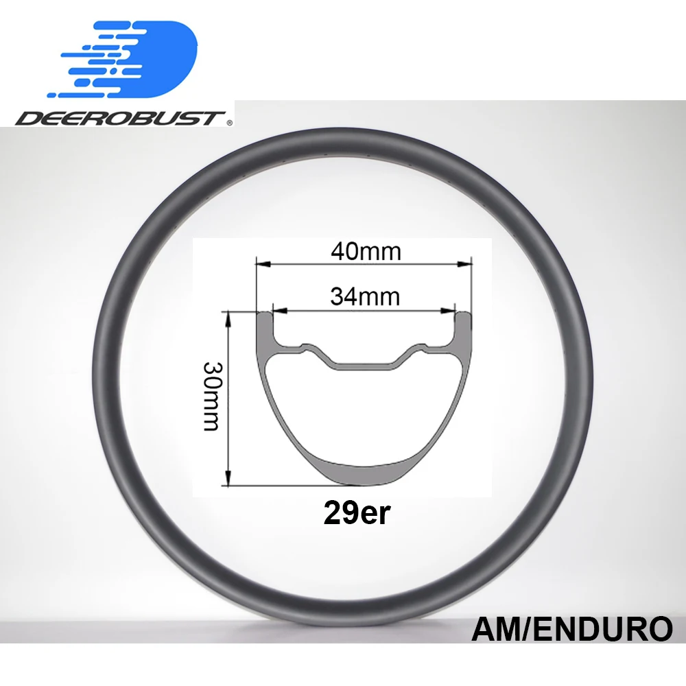 Обод горный 29er AM Carbon для горного велосипеда 30 мм x 40 мм|carbon mountain bike rims|bike rimclincher rim |