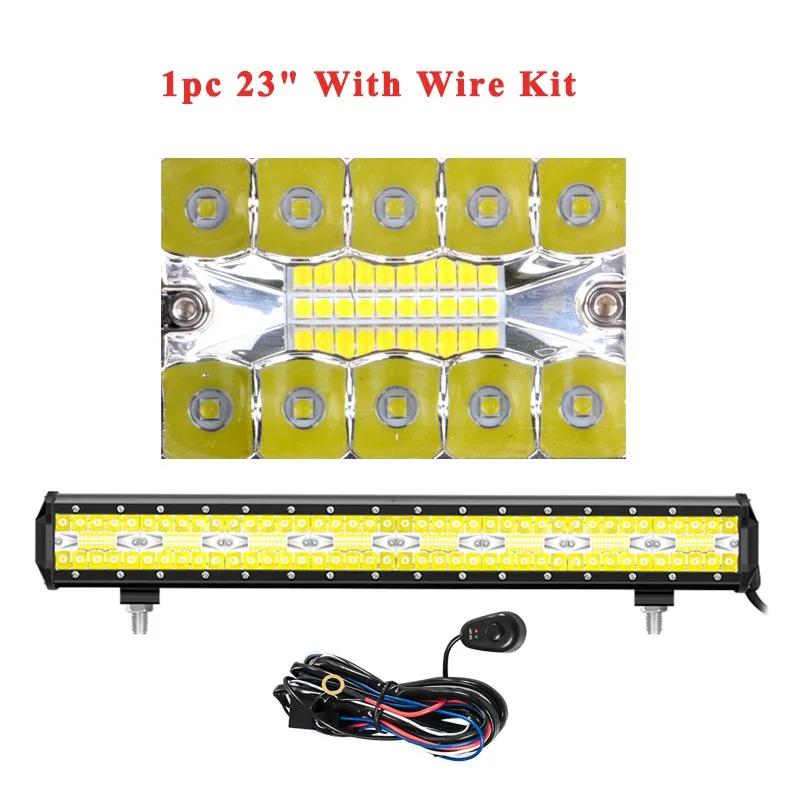 23 inch With Switch VISORAK 12 21 2" комбинированный Луч 4x4 внедорожный светодиодный светильник бар грузовик бар светодиодный ATV светодиодный бар для 4WD 4x4 ATV внедорожник джип внедорожный грузовик автомобиль - Цвет: 23 inch With Switch
