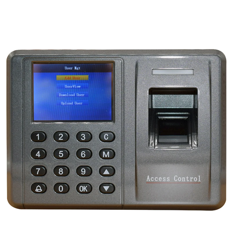 125 кГц Rfid отпечатков пальцев Wiegand контроль доступа ЖК дисплей TCP/IP запись времени