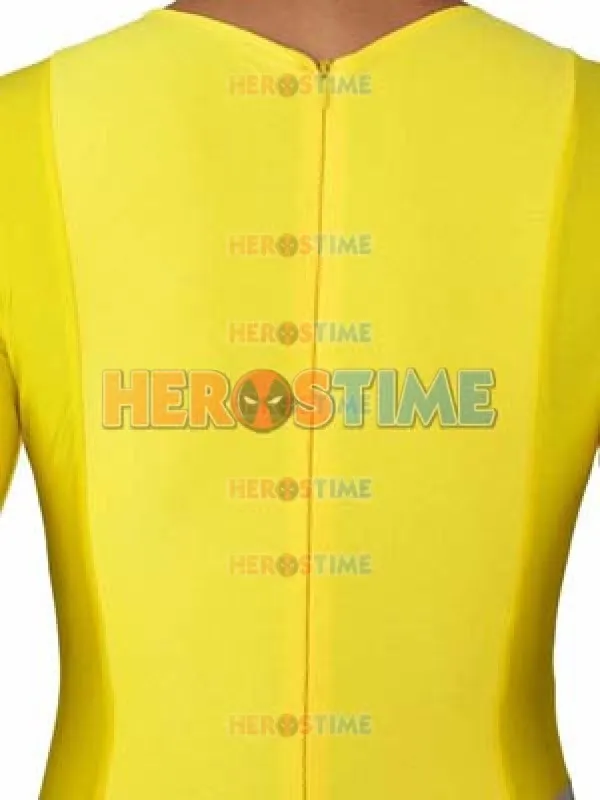 Полностью Шпионов! Alex желтый костюм спандекс Хеллоуин супергерой горячая