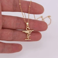 hzew cute pharmacy sign pendant necklace gift necklace