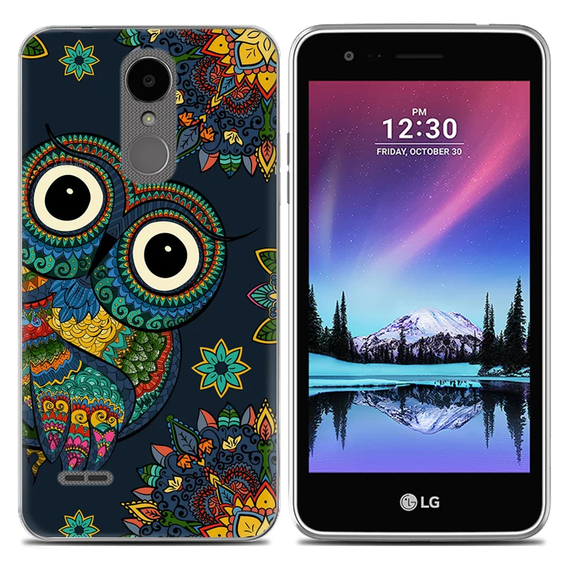 Drop Shipping TPU Soft Phone Case for LG K4 2017 X230 European Version 5-inch Fashion Pattern Colorful Painted |