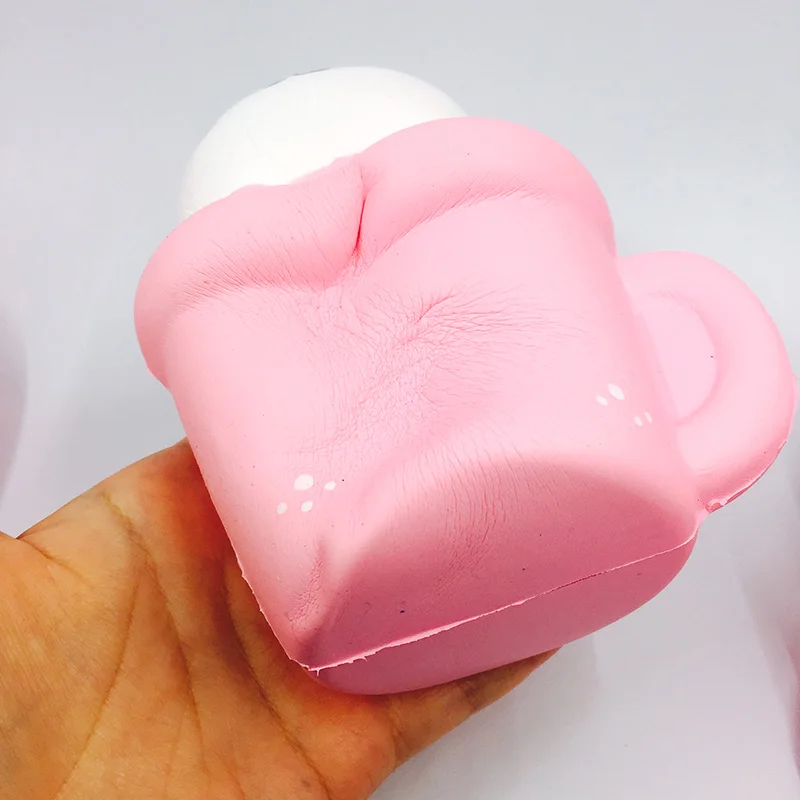 Сжимаемые 1 шт. kawaii сжимаемые jumbo Милые Чашки кошки медленно поднимающиеся