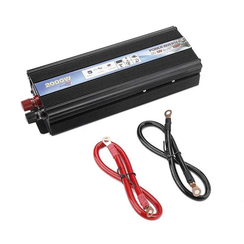 Power Inverter With terminal wire Modified Sine Wave DC 12V to AC 220V Peak Solar Car Converter HWC | Автомобили и мотоциклы