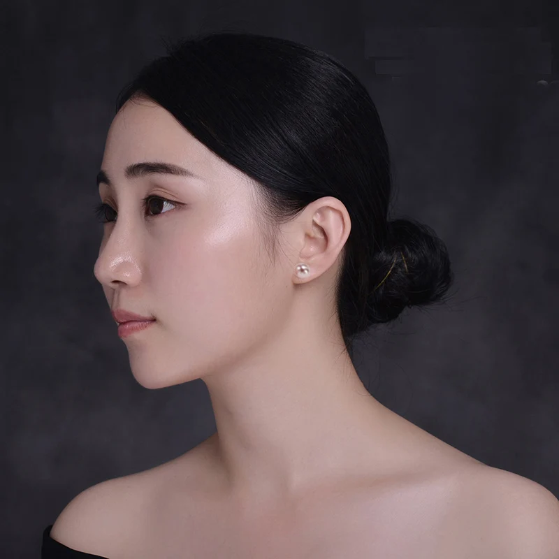 Серебряные натуральные фиолетовые серьги с жемчугом из стерлингового серебра 925