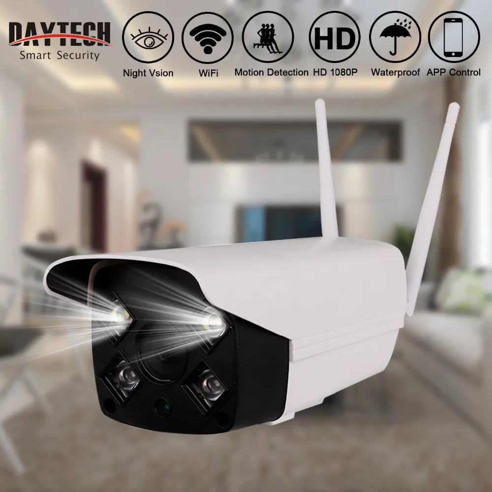 DAYTECH водонепроницаемая уличная ip камера беспроводная HD720/1080 P ночного видения