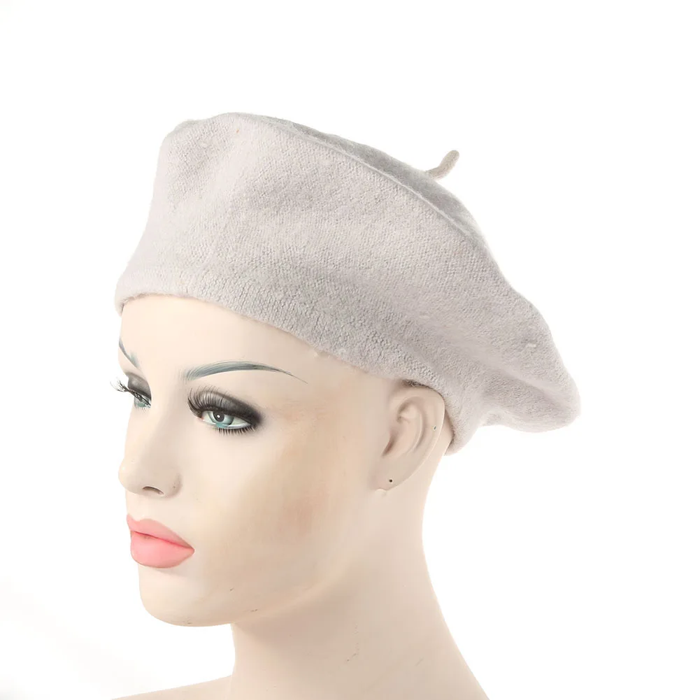 Women Girl Solid Color Warm Winter Knitted Berets French Artist Beanie Hat Ski Cap New Year Gifts Boinas Mujer new | Аксессуары для