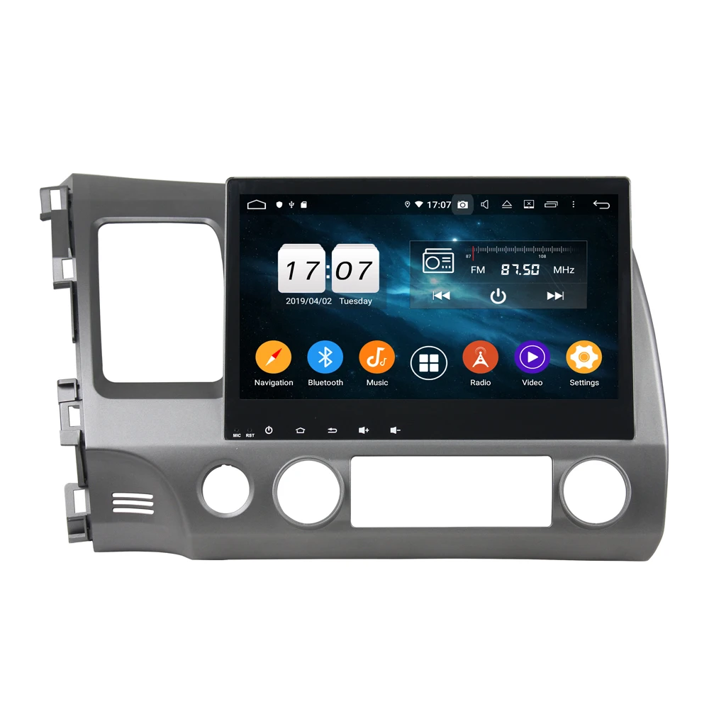 10 1 &quotAndroid 9 0 автомобильный DVD плеер gps радио для CIVIC 2006 2011 навигация Мультимедиа