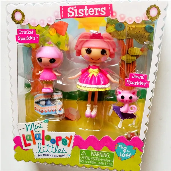 Зеленый Новая мода Lalaloopsy Minis Sisters фигурки Куклы для девочек детские игрушки украшения детские рождественские подарки - Цвет: Зеленый