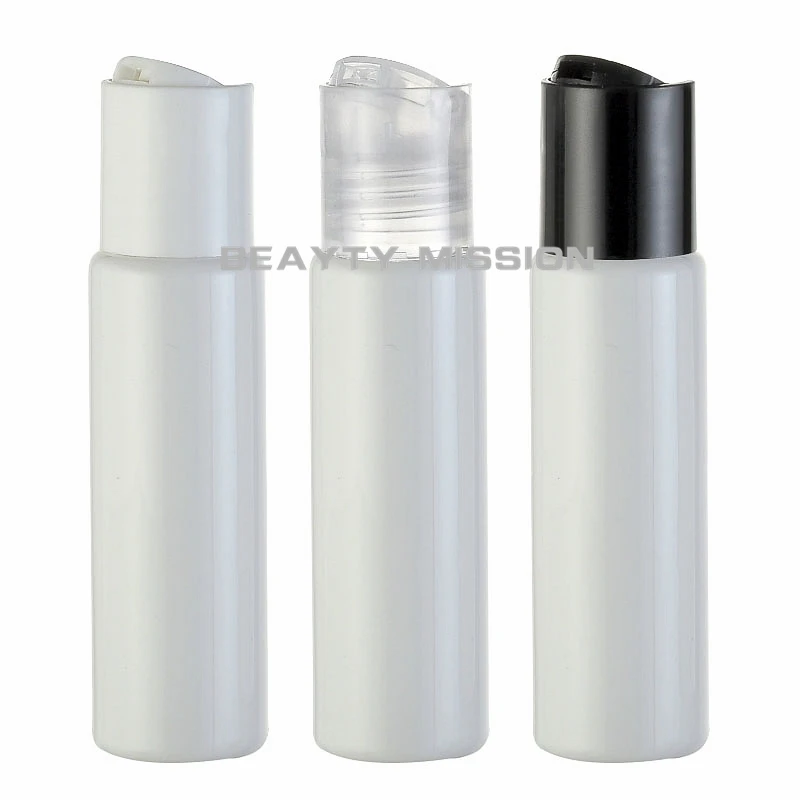 Beauty Mission 30 мл x 48 белый диск Топ крышка бутылки контейнеры 1 унции маленький крем