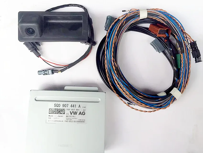 Камера заднего вида Highline RVC с жгутом проводов 5Q0907441A комплект камеры для A3 8V 5Q0 907 441