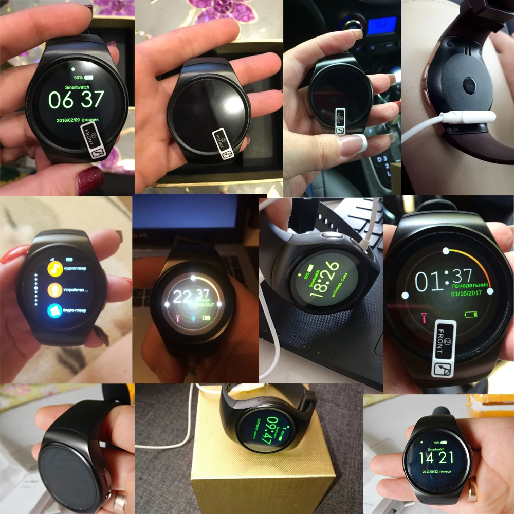 Kingwear kw18 Bluetooth Смарт часы с сенсорным экраном пульсометром Whatsapp водонепроницаемые