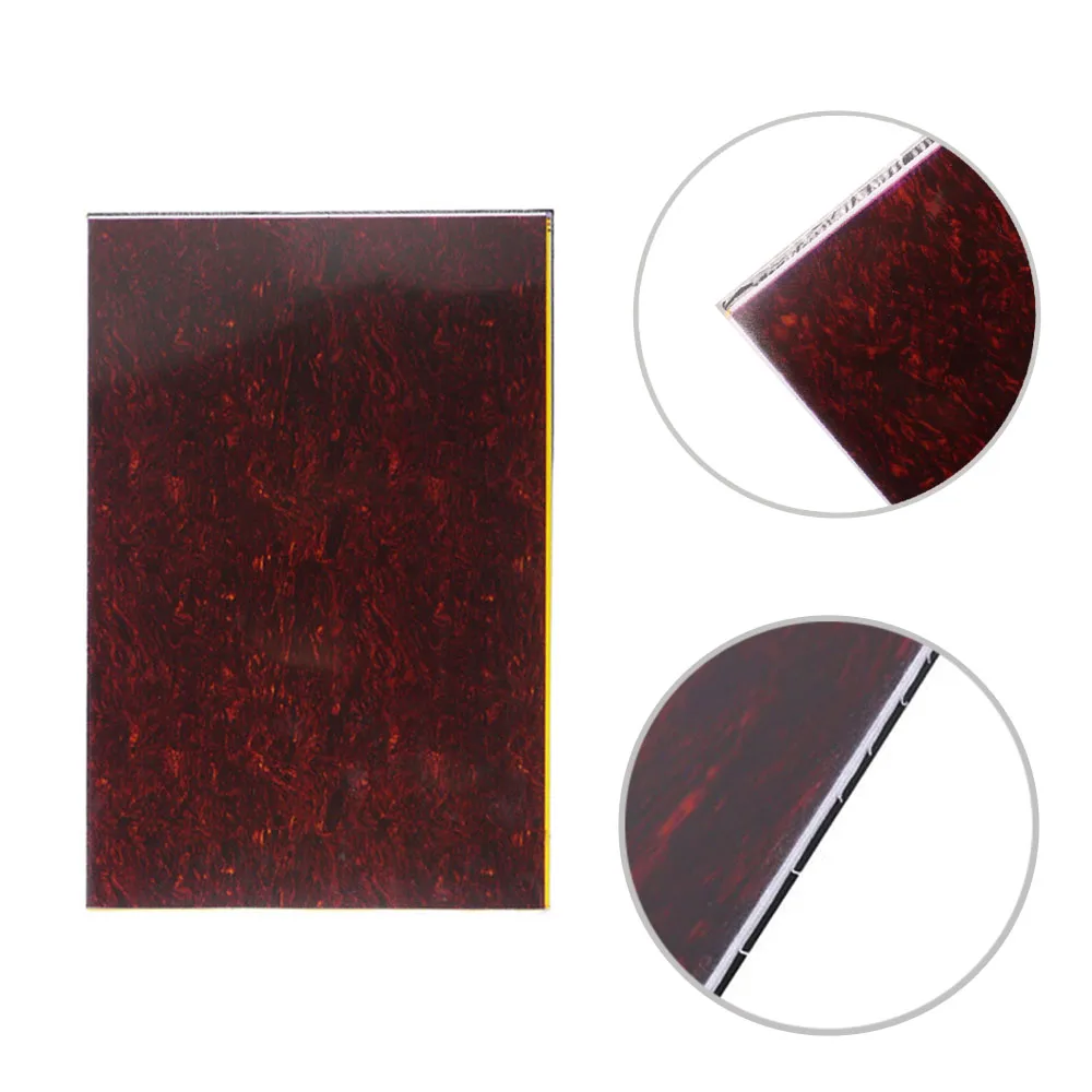 Гитарный бас 3 слоя накладка пустой ПВХ материал красный самоклеящийся лист для