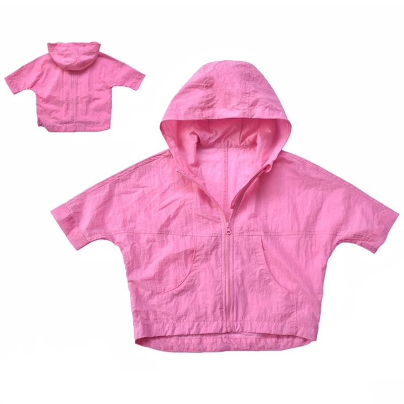 2018 летняя футболка для мальчиков и девочек Солнцезащитная одежда модная кожаная