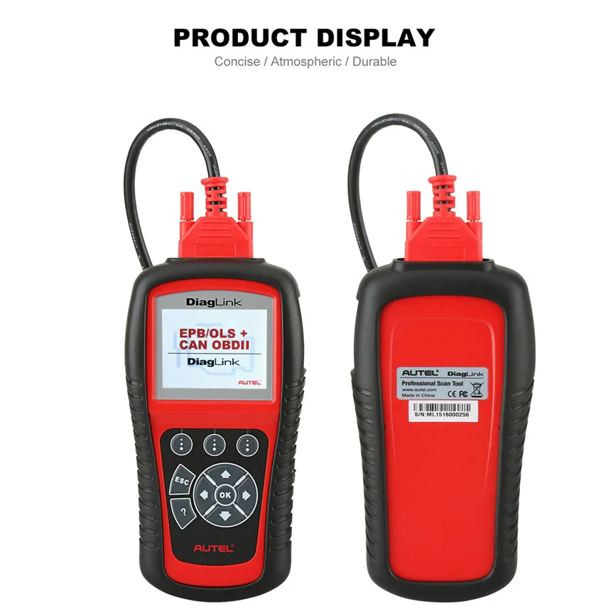 Autel Diaglink OBD2 автомобильный диагностический OBD OBDII все системы сканер автомобильный код ридер с сбросом масла EPB ABS обслуживание MD802