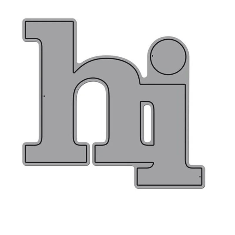 Металлические штампы Word Hi трафареты для изготовления открыток декоративный