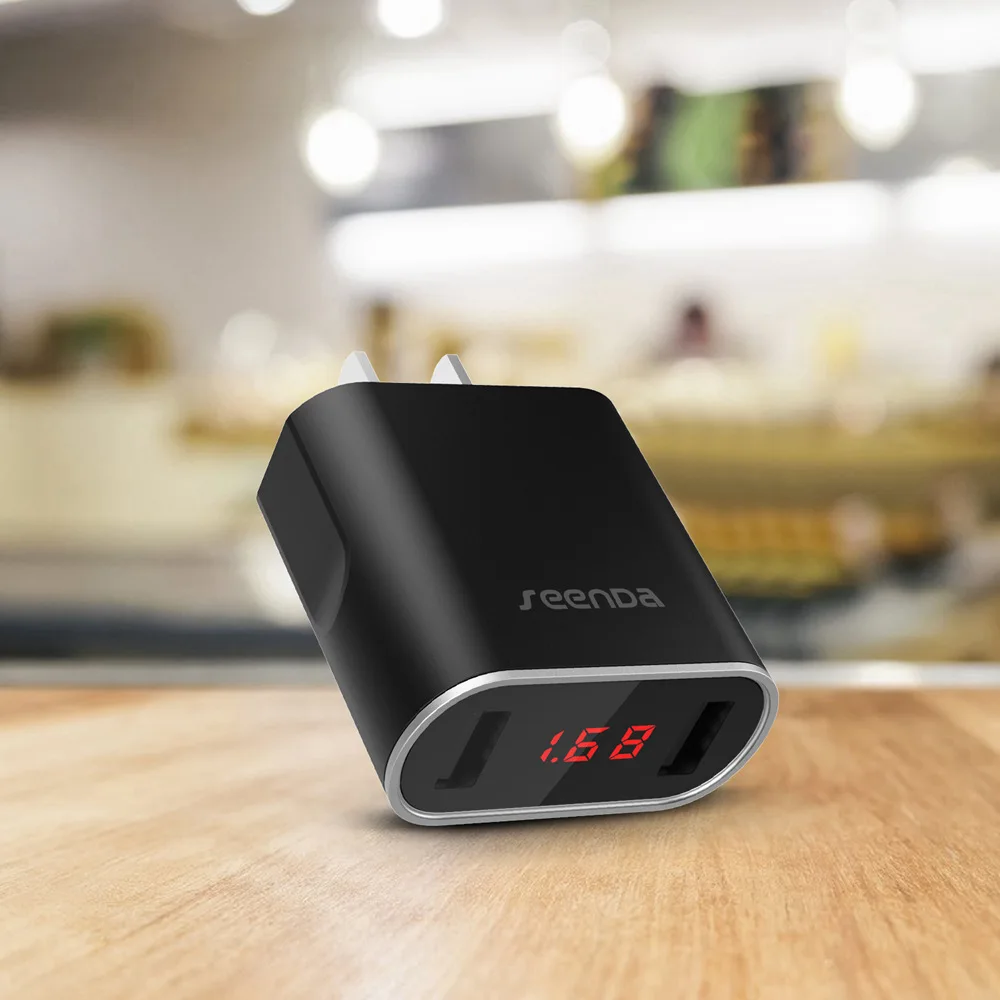 Универсальное зарядное устройство 10 Вт с двумя USB портами дорожное настенное