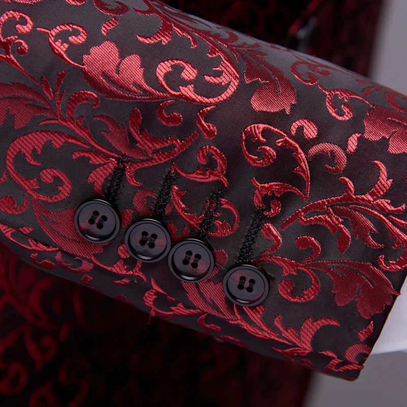 Мужской Блейзер блейзер бордового цвета с воротником-шалью для курения