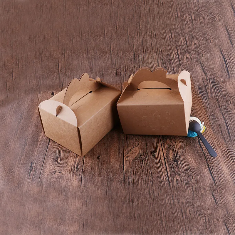 Коробка из крафт бумаги для конфет 15x12x8 3 см 2 шт./компл. подарочный пакет свадебный