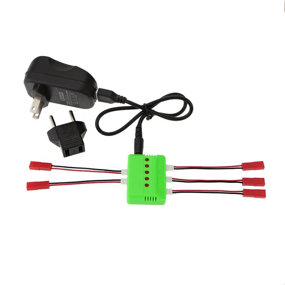 5-port Fast Charger Sets w/ 3.7V 750mAh Lipo Battery &amp JST Charging Cable for RC Quadcopter H12C DFD F181 MJX X400 | Игрушки и хобби