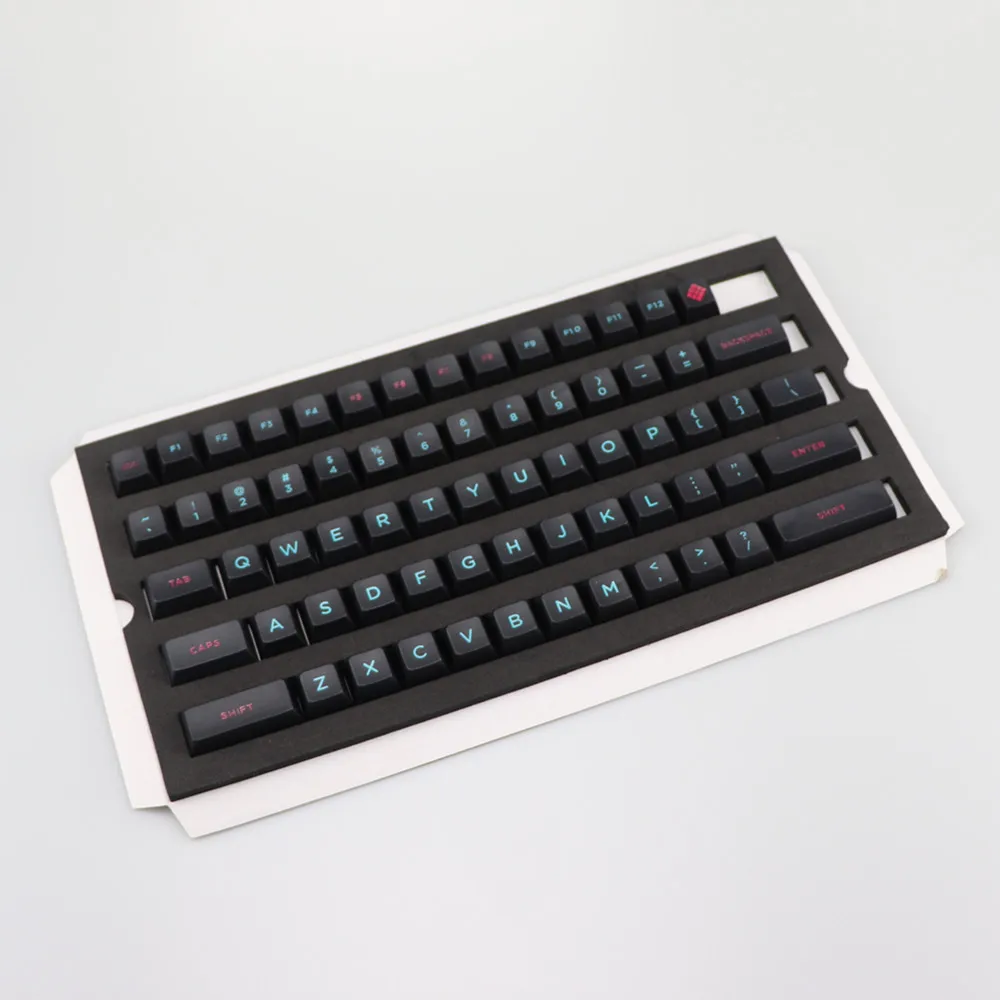 Крутой джаз, Майями, выгравированные красящие шрифты SA PBT keycap для Cherry mx mechanical keyboard iso keycaps